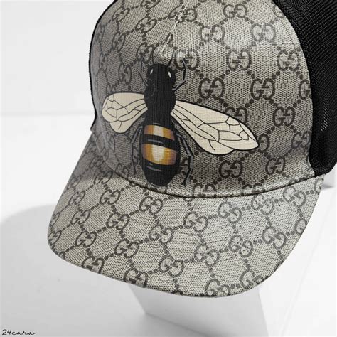 gucci bee hat price|Gucci bee print hat black.